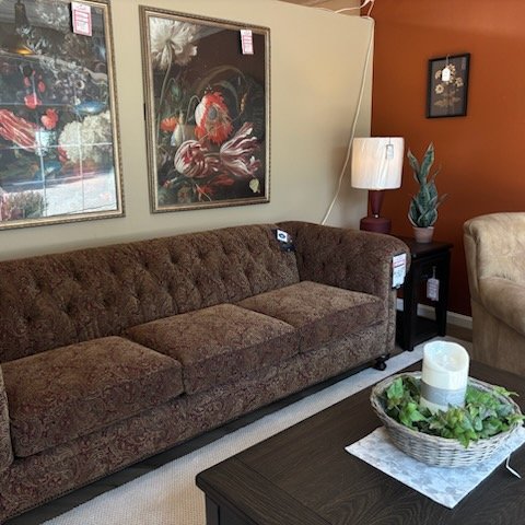 Patterned Sofa from Mayo & Bernards Occasional Pieces!