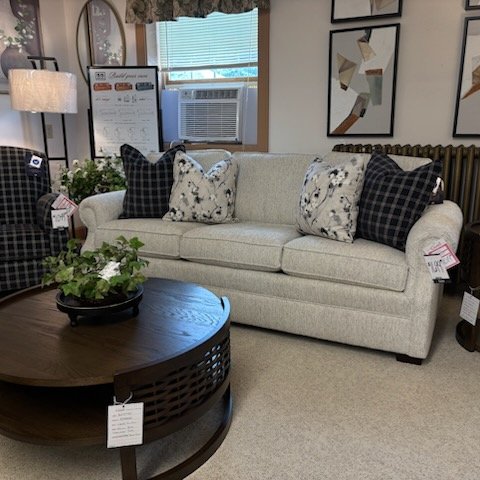Black and White Mayo Sofa + Chair! Featuring Occasionals from Liberty Furniture!