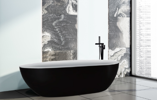 Samuel Mueller tile in a modern bathroom