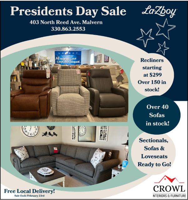 President's Day Sale on seating