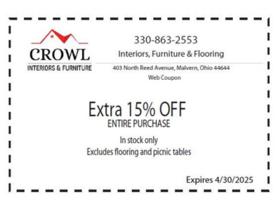 Coupon for 40% off of purchase